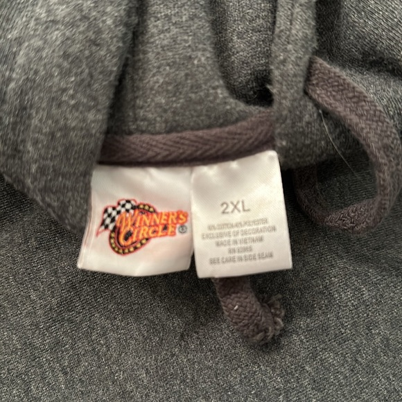 Kasey Kahne 9 Grey and Leatherette sweatshirt - Picture 4 of 4